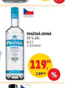 PRAŽSKÁ JEMNÁ 30 % alk. 0,5 l