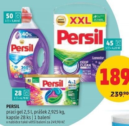 Persil prací gel, prášek, kapsle