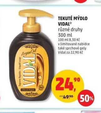 Tekuté mýdlo Vidal