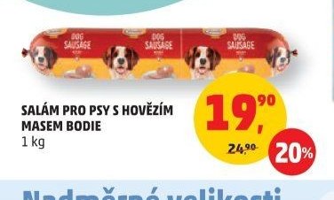 SALÁM PRO PSY S HOVĚZÍM MASEM BODIE