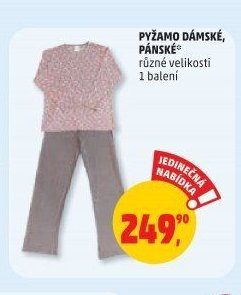 PYŽAMO DÁMSKÉ, PÁNSKÉ