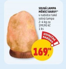 SOLNÁ LAMPA MĚNÍCÍ BARVY