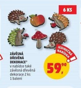 ZÁVĚSNÁ DŘEVĚNÁ DEKORACE