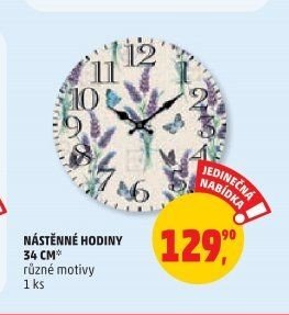 NÁSTĚNNÉ HODINY 34 CM