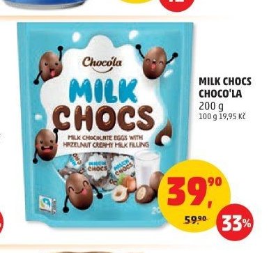 MILK CHOCS CHOCO'LA