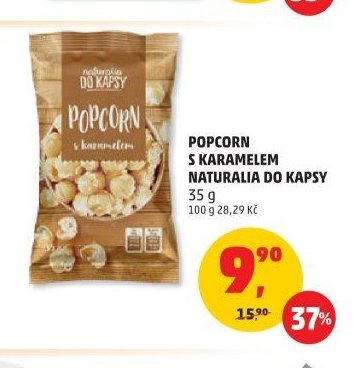 POPCORN S KARAMELEM NATURALIA DO KAPSY