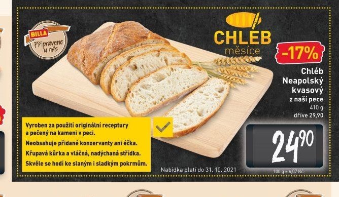 Chléb Neapolský kvasový z naší pece
