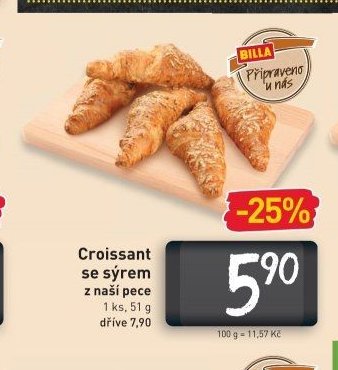 Croissant se sýrem z naší pece