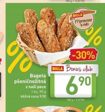 Bageta pšeničnožitná z naší pece