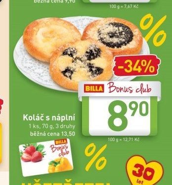 Koláč s náplní z naší pece