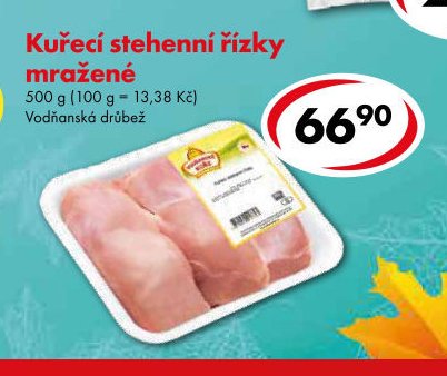 Kuřecí stehenní řízky mražené