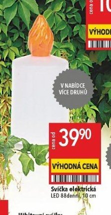 Svíčka elektrická LED 88denní, 10 cm