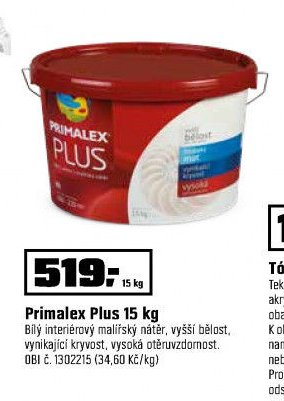 Primalex Plus 15 kg - OBI akcniletaky.com