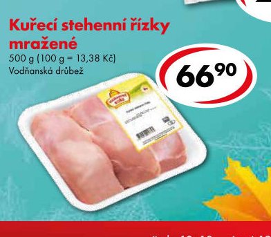 Kuřecí stehenní řízky mražené