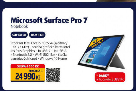 Notebook Microsoft Surface Pro 7
