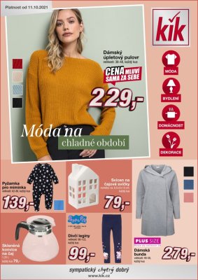 akční leták Kik textil 11.10.2021-31.10.2021
