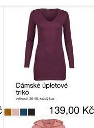 Dámské úpletové triko