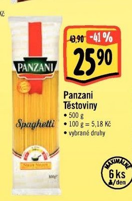 Panzani Těstoviny