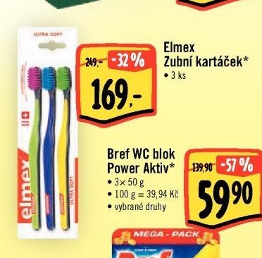 Elmex Zubní kartáček 3 ks