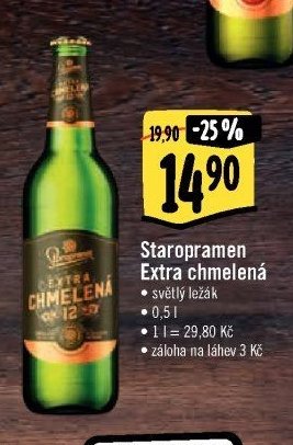 Staropramen Extra chmelená
