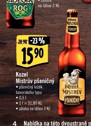 Kozel Mistrův pšeničný