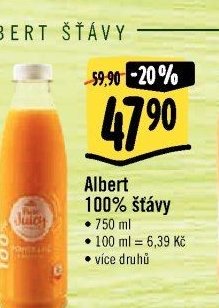 Albert 100% šťávy