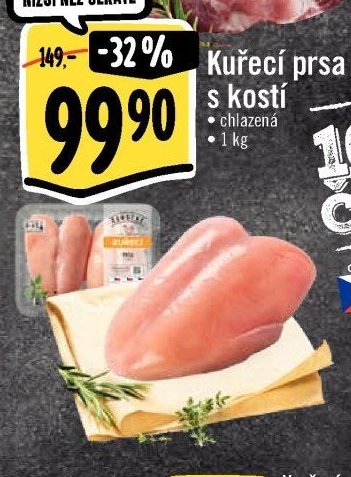 Kuřecí prsa s kostí