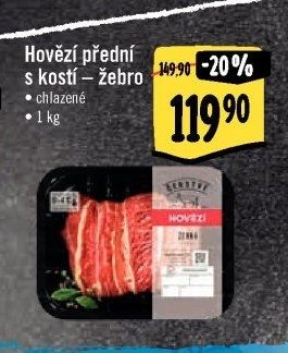 Hovězí přední s kostí – žebro