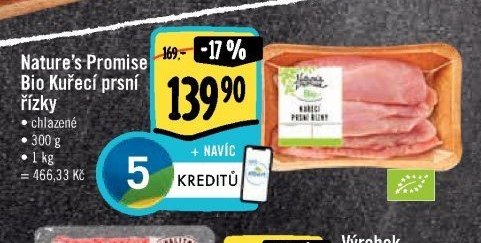 Nature's Promise Bio Kuřecí prsní řízky
