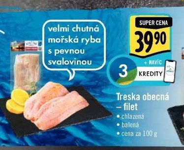 Treska obecná – filet