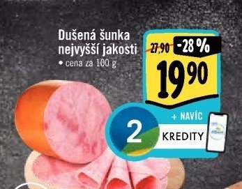 Dušená šunka nejvyšší jakosti