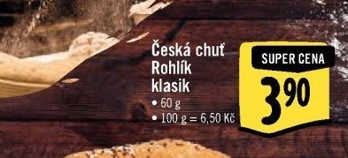 Česká chuť Rohlík klasik