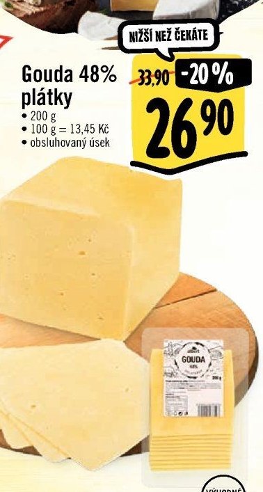 Gouda 48% plátky