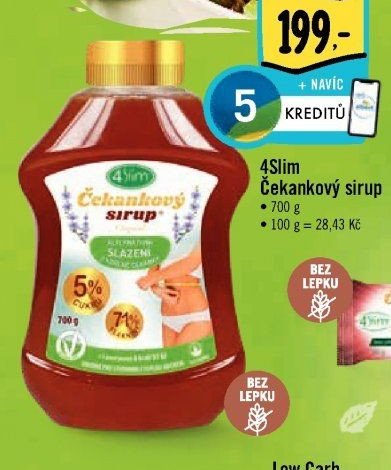 4Slim Čekankový sirup