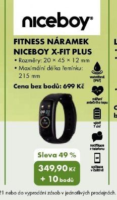 Fitness náramek Niceboy X-fit Plus