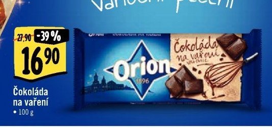Čokoláda na vaření Orion