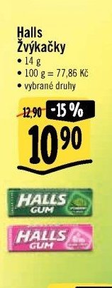 Halls Žvýkačky