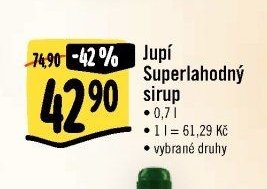 Jupí Superlahodný sirup