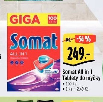 Somat All in 1 Tablety do myčky