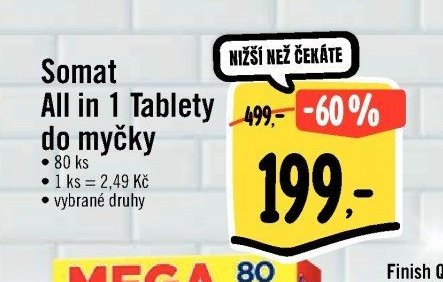 Somat All in 1 Tablety do myčky