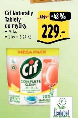 Cif Naturally Tablety do myčky