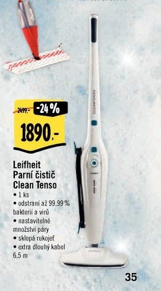 Leifheit Parní čistič Clean Tenso
