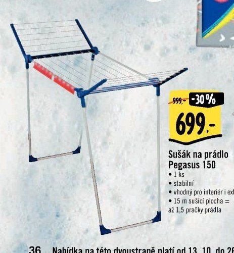 Sušák na prádlo Pegasus 150