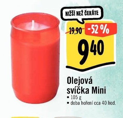 Olejová svíčka Mini