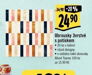 Ubrousky 3vrstvé s potiskem