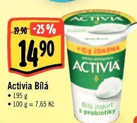 Bílý jogurt Activia Danone