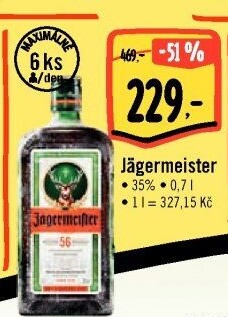 Bylinný likér Jägermeister