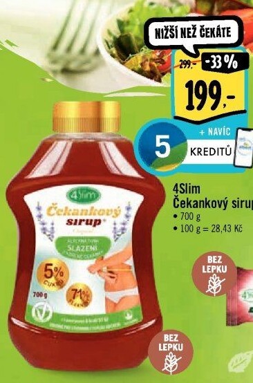 Čekankový sirup 4Slim