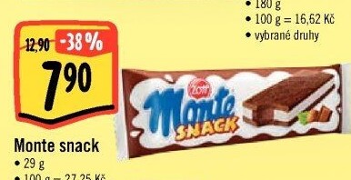 Dezert mléčný Monte Snack Zott