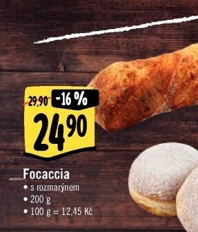 Focaccia s rozmarýnem